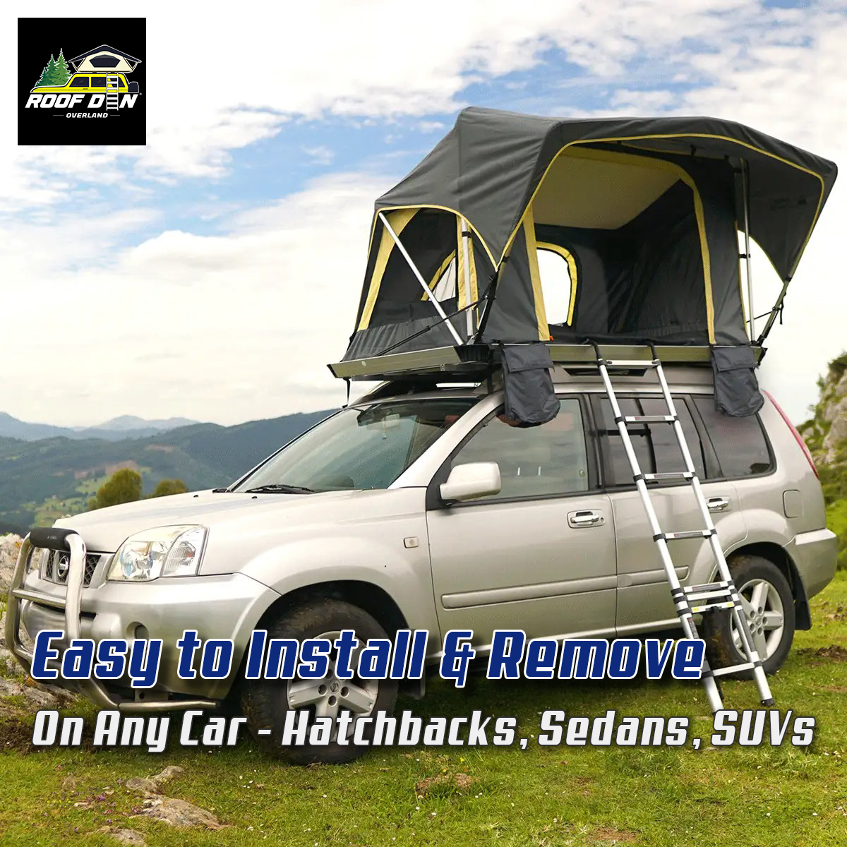 RoofDen Nightwolf Ultralight Roof Top Tent – 2 Person