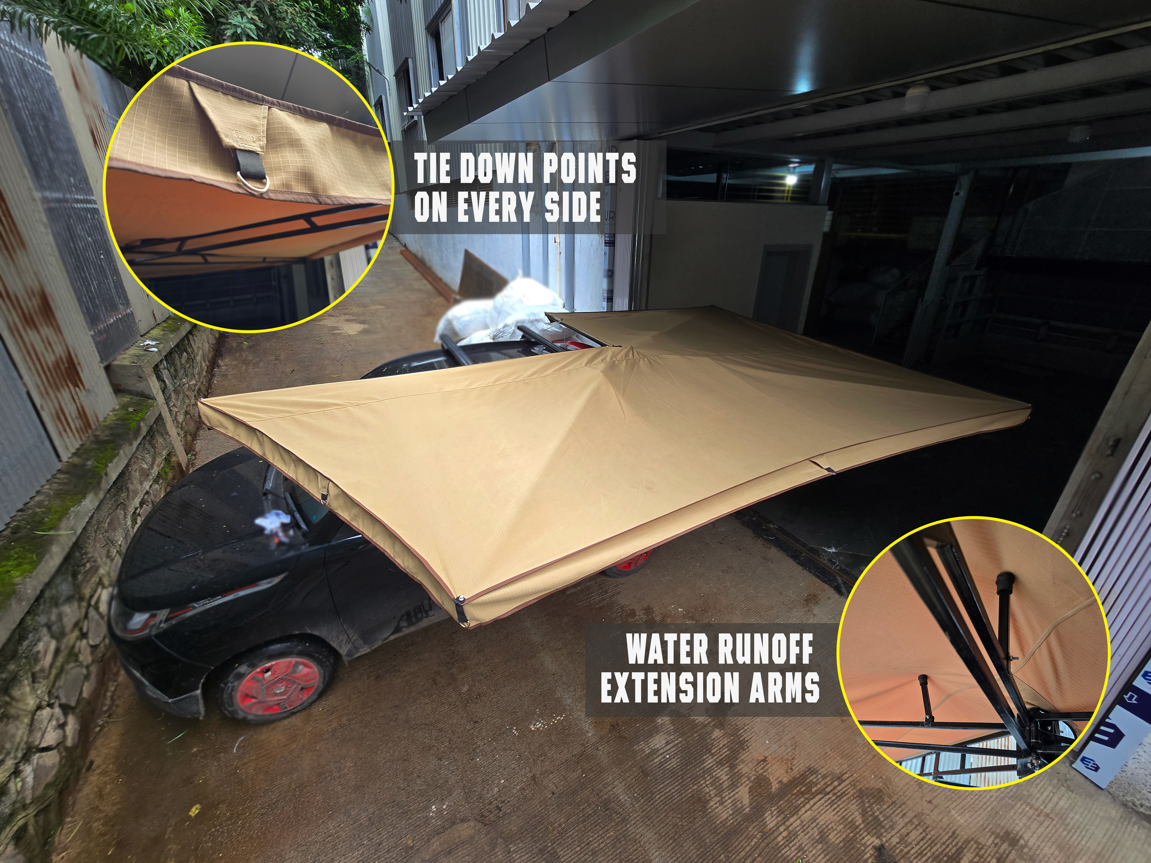 Grizzly Freestanding 270° Awning