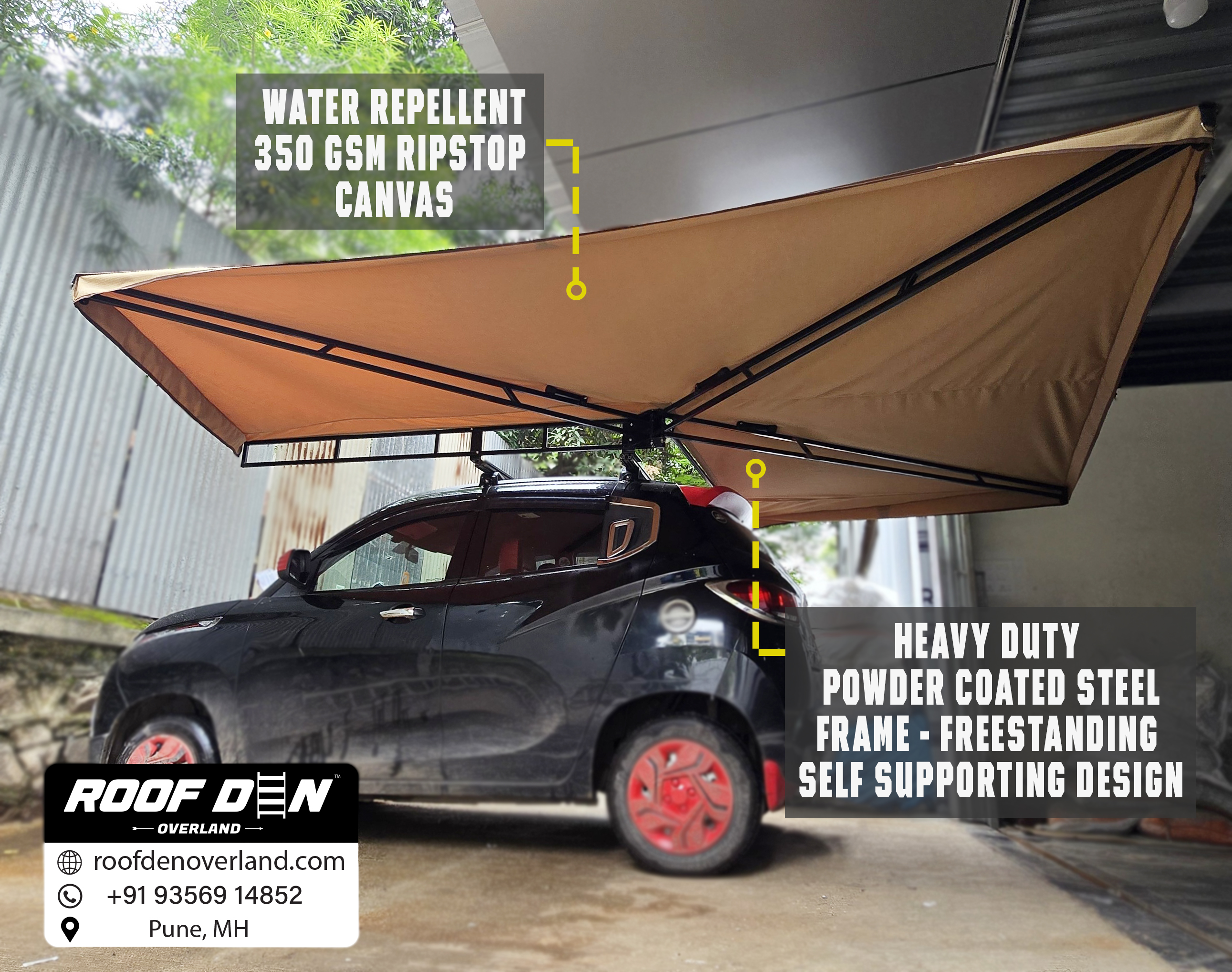 Grizzly Freestanding 270° Awning