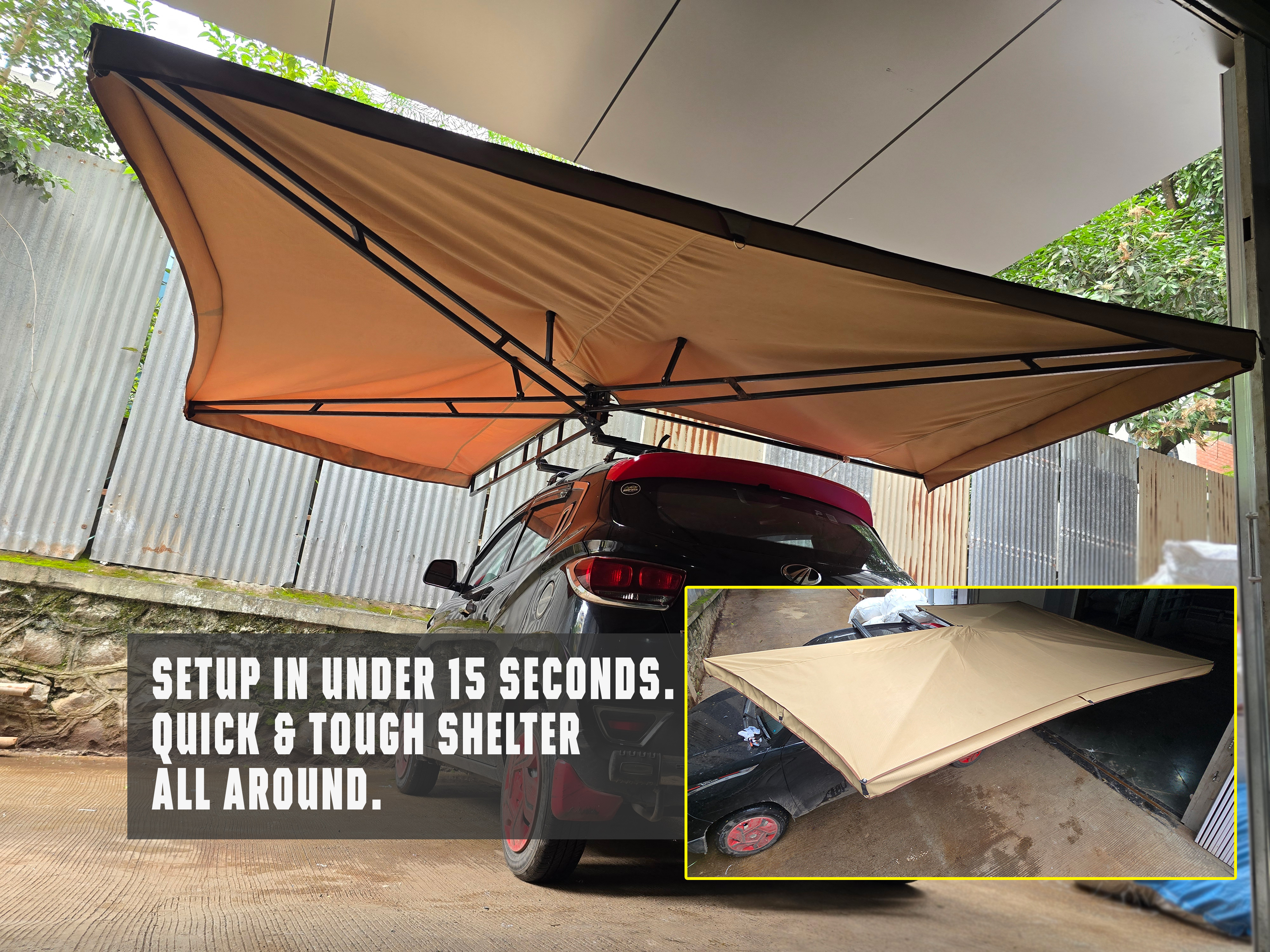 Grizzly Freestanding 270° Awning